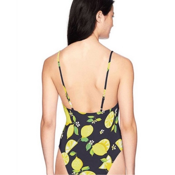 Trina Turk Lemon Love One Piece Swimsuit Size 6 - Picture 9 of 9